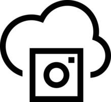 Cloud icon symbol vector image. Illustration of the hosting storage design image