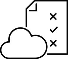 Cloud icon symbol vector image. Illustration of the hosting storage design image