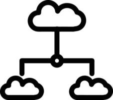 Cloud icon symbol vector image. Illustration of the hosting storage design image