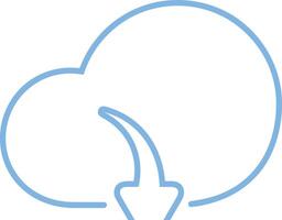 Cloud icon symbol vector image. Illustration of the hosting storage design image