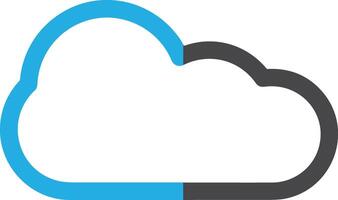 Cloud icon symbol vector image. Illustration of the hosting storage design image