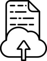 Cloud icon symbol vector image. Illustration of the hosting storage design image