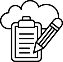 Cloud icon symbol vector image. Illustration of the hosting storage design image