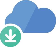 Cloud icon symbol vector image. Illustration of the hosting storage design image