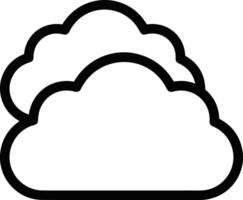 Cloud icon symbol vector image. Illustration of the hosting storage design image