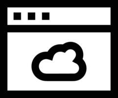 Cloud icon symbol vector image. Illustration of the hosting storage design image