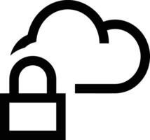 Cloud icon symbol vector image. Illustration of the hosting storage design image