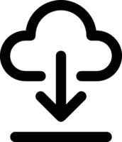 Cloud icon symbol vector image. Illustration of the hosting storage design image