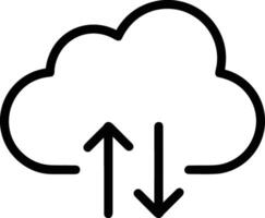 Cloud icon symbol vector image. Illustration of the hosting storage design image