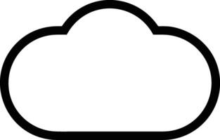 Cloud icon symbol vector image. Illustration of the hosting storage design image