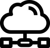 Cloud icon symbol vector image. Illustration of the hosting storage design image