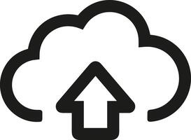 Cloud icon symbol vector image. Illustration of the hosting storage design image