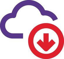 Cloud icon symbol vector image. Illustration of the hosting storage design image