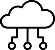 Cloud icon symbol vector image. Illustration of the hosting storage design image