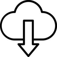 Cloud icon symbol vector image. Illustration of the hosting storage design image