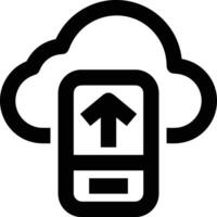 Cloud icon symbol vector image. Illustration of the hosting storage design image