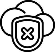 Cloud icon symbol vector image. Illustration of the hosting storage design image