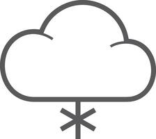 Cloud icon symbol vector image. Illustration of the hosting storage design image