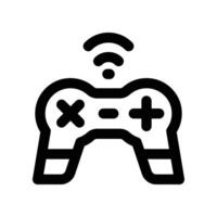 gamepad icono. vector línea icono para tu sitio web, móvil, presentación, y logo diseño.