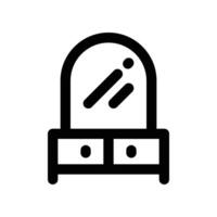 dressing table icon. vector line icon for your website, mobile, presentation, and logo design.