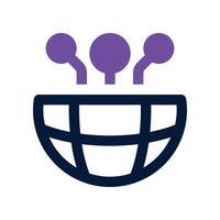 internet icon. vector dual tone icon for your website, mobile, presentation, and logo design.