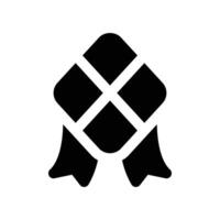 ketupat icon. vector glyph icon for your website, mobile, presentation, and logo design.