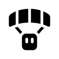 parachute icon. vector glyph icon for your website, mobile, presentation, and logo design.