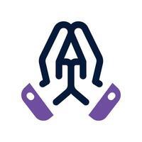 apologize icon. vector dual tone icon for your website, mobile, presentation, and logo design.