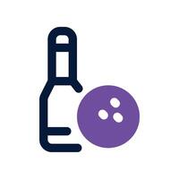 bowling icon. vector dual tone icon for your website, mobile, presentation, and logo design.