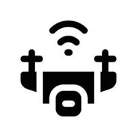 drone icon. vector glyph icon for your website, mobile, presentation, and logo design.