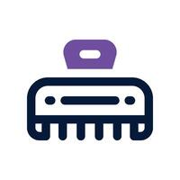 hair clip icon. vector dual tone icon for your website, mobile, presentation, and logo design.