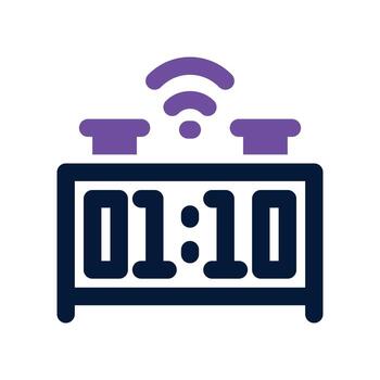 digital reloj icono. vector doble tono icono para tu sitio web, móvil, presentación, y logo diseño.