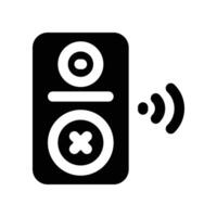 wireless speaker icon. vector glyph icon for your website, mobile, presentation, and logo design.