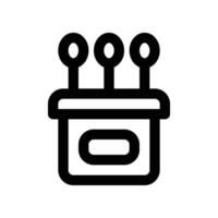 cotton bud icon. vector line icon for your website, mobile, presentation, and logo design.