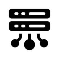 server icon. vector glyph icon for your website, mobile, presentation, and logo design.