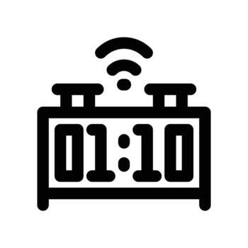 digital reloj icono. vector línea icono para tu sitio web, móvil, presentación, y logo diseño.