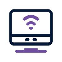 monitor icon. vector dual tone icon for your website, mobile, presentation, and logo design.