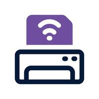 printer icon. vector dual tone icon for your website, mobile, presentation, and logo design.