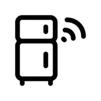refrigerador icono. vector línea icono para tu sitio web, móvil, presentación, y logo diseño.