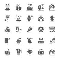 Digital Technology icon pack for your website, mobile, presentation, and logo design. Digital Technology icon glyph design. Vector graphics illustration and editable stroke.