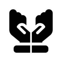 pray icon. vector glyph icon for your website, mobile, presentation, and logo design.