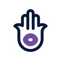 hamsa icon. vector dual tone icon for your website, mobile, presentation, and logo design.
