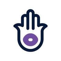 hamsa icon. vector dual tone icon for your website, mobile, presentation, and logo design.