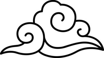 Cloud icon symbol vector image. Illustration of the hosting storage design image