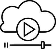 Cloud icon symbol vector image. Illustration of the hosting storage design image