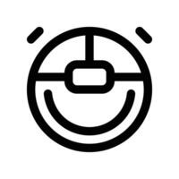 robot vacuum icon. vector line icon for your website, mobile, presentation, and logo design.