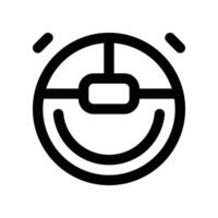 robot vacuum icon. vector line icon for your website, mobile, presentation, and logo design.