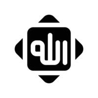 islam icon. vector glyph icon for your website, mobile, presentation, and logo design.