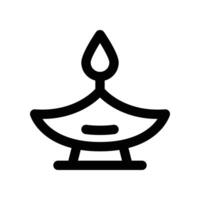 oil lamp icon. vector line icon for your website, mobile, presentation, and logo design.