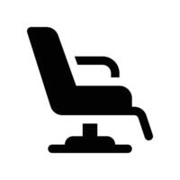 salon chair icon. vector glyph icon for your website, mobile, presentation, and logo design.